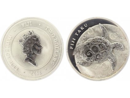 Dolar 2012 - FIJI TAKU - želvička, PROOF