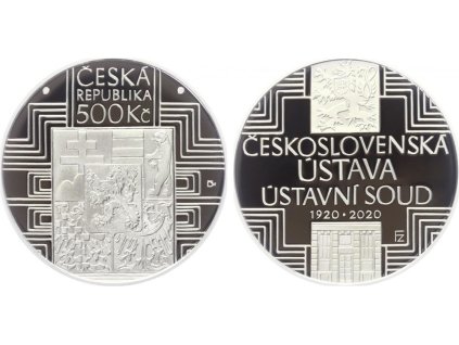 500 Kč 2020 - Schválení čs. ústavy a vznik Ústavního soudu ČSR, PROOF
