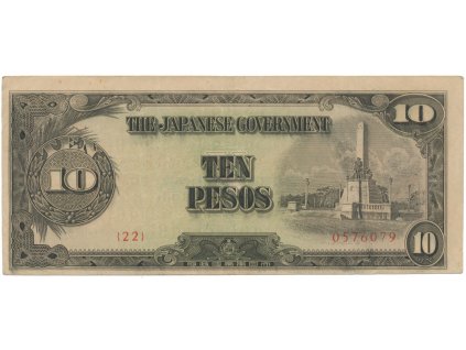 Filipíny - japonská okupace, 10 Pesos (1943), P.111a