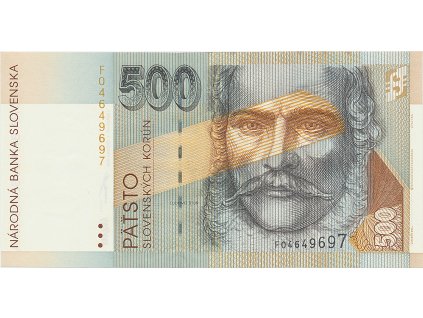 500 Koruna / 1. 10. 1993, série F, Hej.SK10a1    N/UNC
