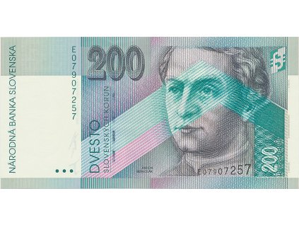 200 Koruna / 1. 8. 1995, série E, Hej.SK16a1