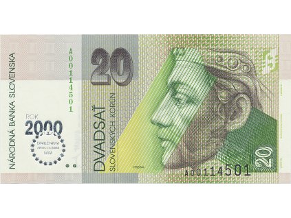 30570 30570 20 koruna 1 9 1993 ii vydani pritisk 1999 hej sk27a