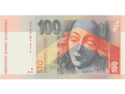 30621 100 koruna 5 11 2004 serie u hej sk43a1u