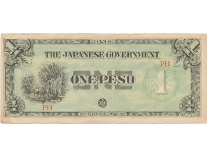 30738 30738 filipiny japonska okupace 1 peso 1942 p 106b