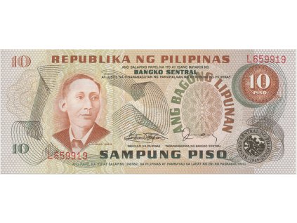 Filipíny, 10 Piso (1978), P.161d