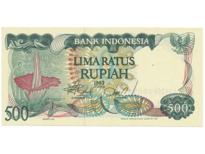 Indonésie, 500 Rupiah 1982, P.121