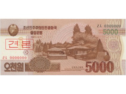 31971 31971 31971 severni korea 5000 won 2013 anulat specimen p 67s