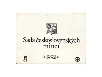 Ročníková sada mincí 1992