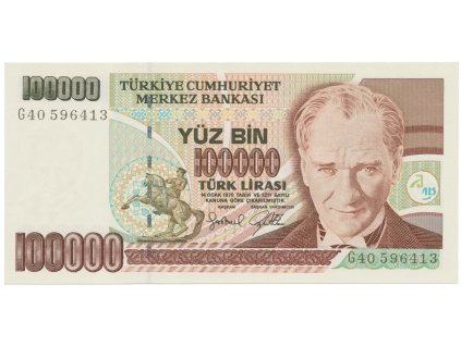 32889 32889 32889 turecko 100 000 lira 1997 p 206
