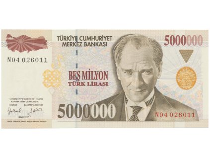 32895 32895 32895 turecko 5 000 000 lira 1997 p 210