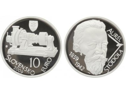 3306 3306 10 euro 2009 aurel stodola proof