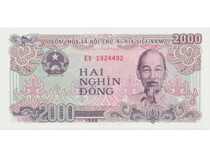 Vietnam, 2000 Dong 1988, P.107a