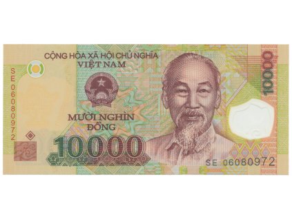 Vietnam, 10.000 Dong 2006-2011, P.119, plastová