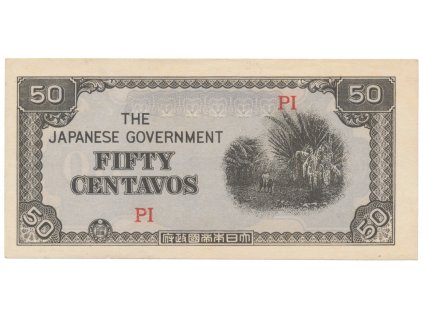 33282 33282 filipiny japonska okupace 50 centavos 1942 p 105b