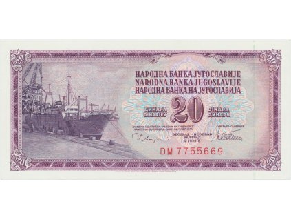 Jugoslávie, 20 Dinara 1978, P.88a
