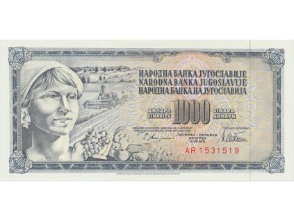 Jugoslávie, 1000 Dinara 1978, P.92c