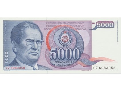 34083 34083 jugoslavie 5000 dinara 1985 p 93a