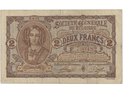 34224 belgie 2 francs 1915 p 87