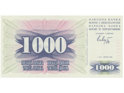 Bosna a Hercegovina, 1000 Dinara 1992, P.15a