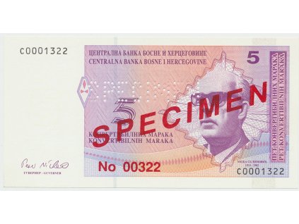 34350 bosna a hercegovina 5 konvert marka 1998 anulat specimen p 62s
