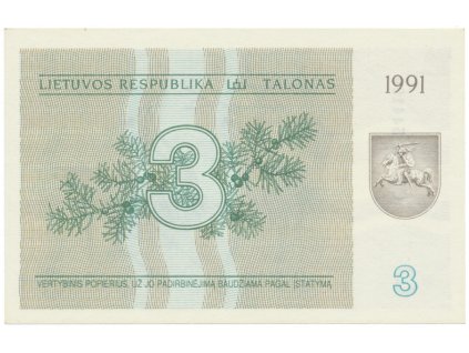 35436 35436 litva 3 talonas 1991 p 33b