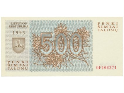 Litva, 500 Talonas 1993, P.46