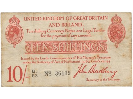 36888 velka britanie 10 shillings 1915 p 348