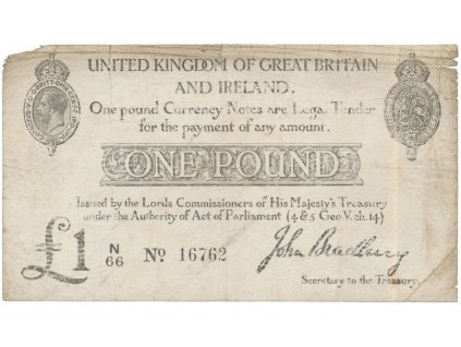36891 velka britanie 1 pound 1914 p 319
