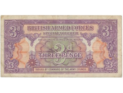 36975 36975 velka britanie 3 pence 1946 baf vojenske vydani p m9a