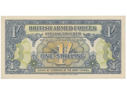 Velká Británie, 1 Shilling (1946), BAF - vojenské vydání, P.M11a