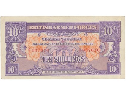 Velká Británie, 10 Shillings (1946), BAF - vojenské vydání, P.M14a
