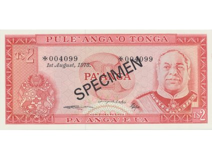 37173 37173 tonga 2 pa nga 1978 specimen p 20cs