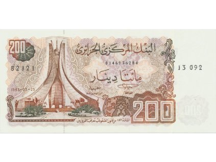 37212 37212 37212 alzirsko 200 dinars 1983 p 135a