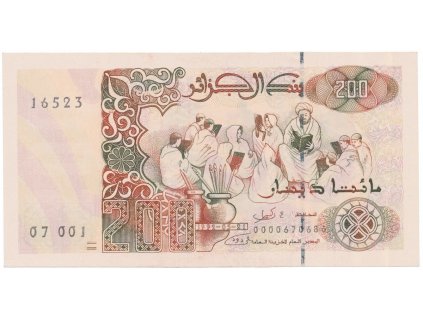 Alžírsko, 200 Dinars 1992, P.138