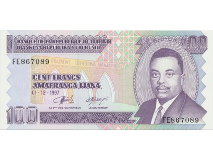 Burundi, 100 Francs 1997-2006, P.37b