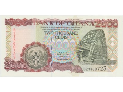 37509 37509 ghana 2000 cedis 2002 p 33g