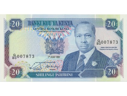 37965 37965 kena 20 shilingi 1991 p 25d