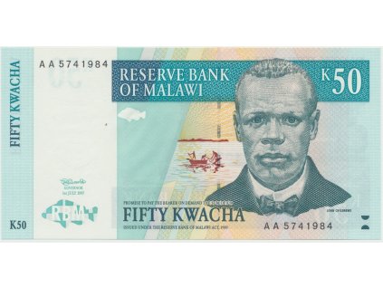 38031 38031 38031 malawi 50 kwacha 1997 p 39