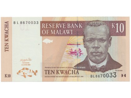 38040 38040 malawi 10 kwacha 2004 p 51a
