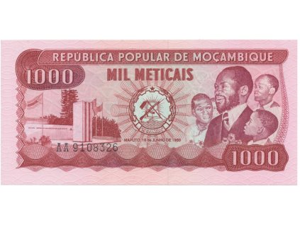 Mosambik, 1000 Meticais 1980, P.128
