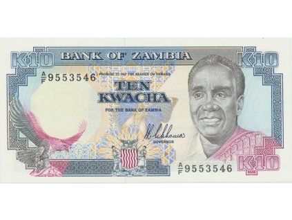 38274 38274 38274 zambie 10 kwacha 1989 1990 p 31a