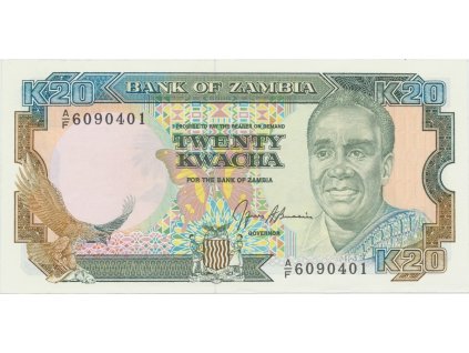 38280 38280 zambie 20 kwacha 19991 p 32b