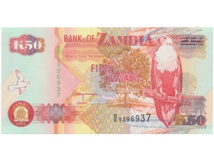 38295 38295 zambie 50 kwacha 1992 p 37b