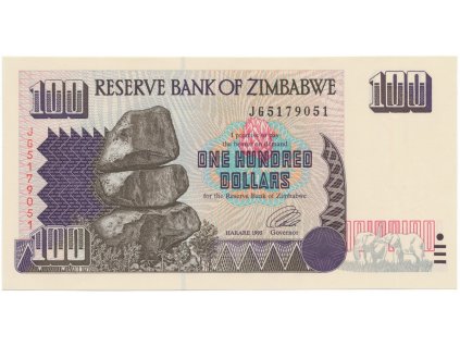 38367 38367 zimbabwe 100 dollars 1995 p 9a