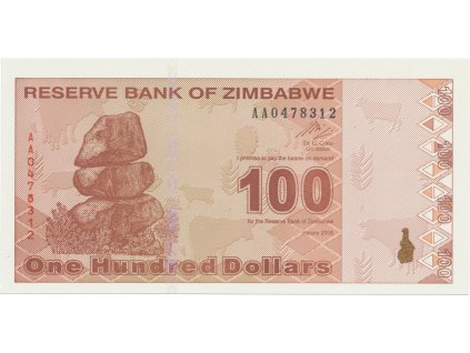 38451 38451 38451 zimbabwe 100 dollars 2009 p 97