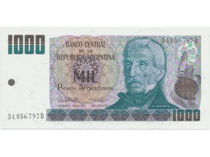 Argentina, 1000 Pesos Argentinos (1983~1985), P.317b