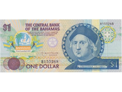 38541 38541 bahamy 1 dollar 1992 pametni p 50