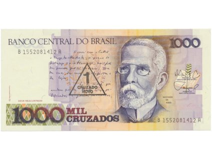 Brazílie, 1 Cruzado Novo (1989), P.216b