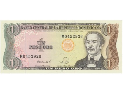 38769 dominikanska republika 1 peso oro 1984 1988 p 126