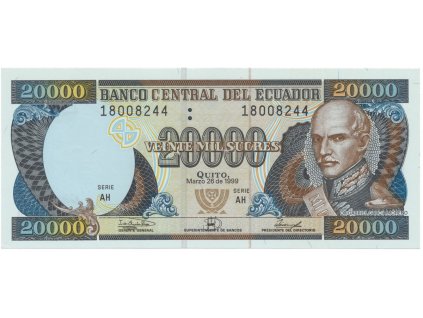 Ekvádor, 20.000 Sucres 1999, P.129f
